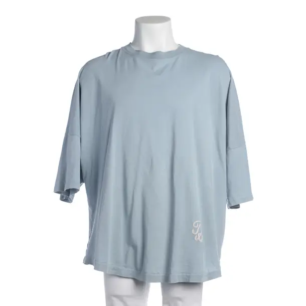 T-Shirt in Blue, Cotton, Palm Angels