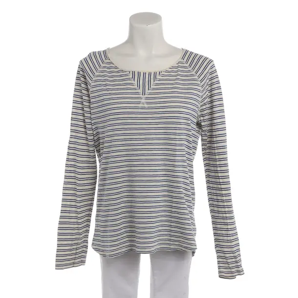 Long Sleeve Shirt in White, Cotton, Closed