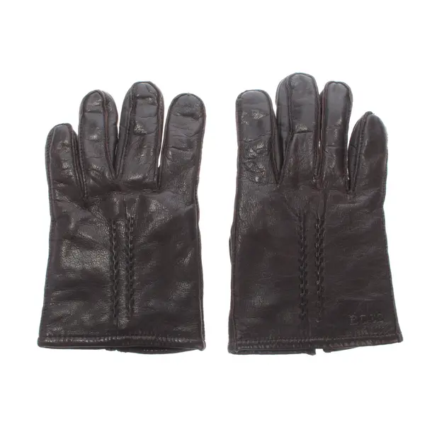 Gloves, in Dark Brown, Leather, Hugo Boss