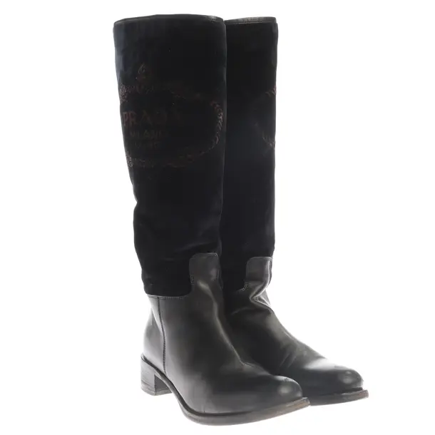 Stiefel in Schwarz, , Prada