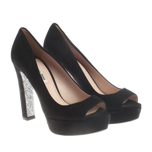 Sandaletten in Schwarz, , Miu Miu