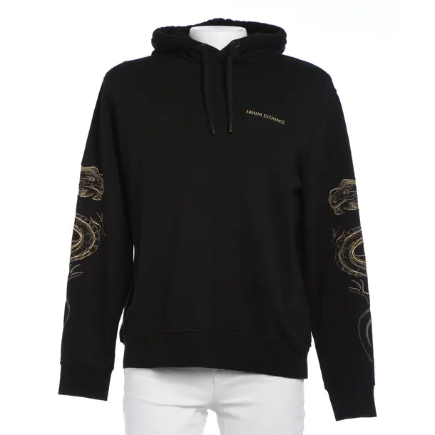 Hoodie in Schwarz, Baumwolle, Armani Exchange