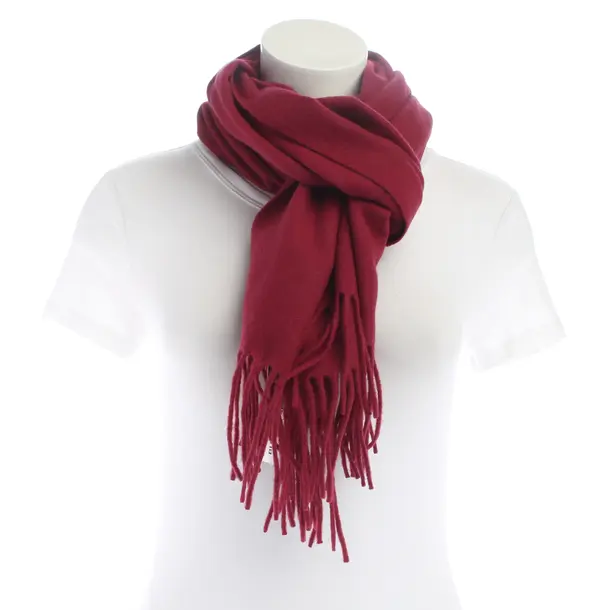 Schal in Rot, Wolle, Moschino