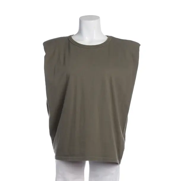 Top, in Grün, Baumwolle, Frankie Shop