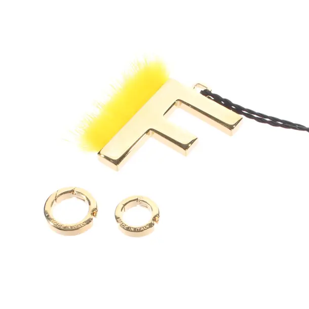 Portachiavi, in Oro, Metallo (metallico, metallizzato), Fendi