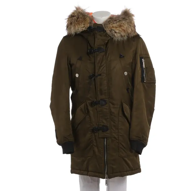 Wintermantel in Grün, Polyimid, Dsquared