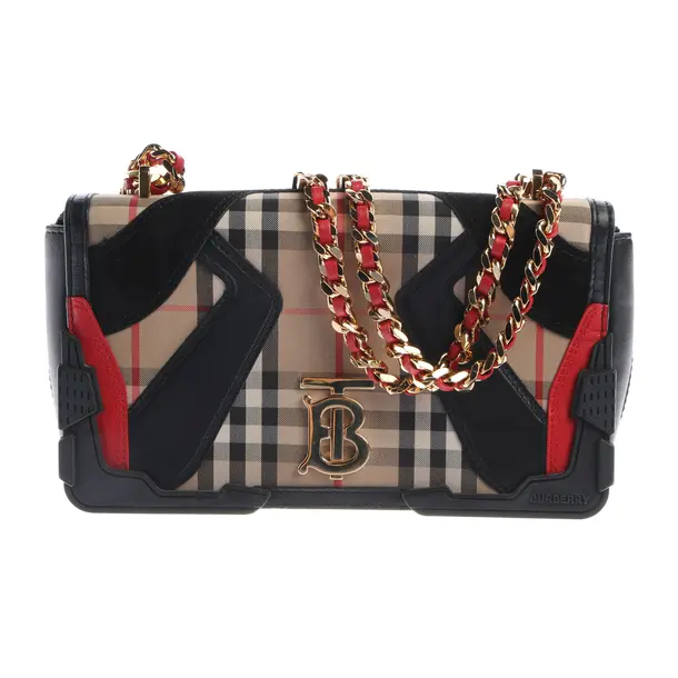 Schultertasche, in Mehrfarbig, Polyvinyl, Burberry