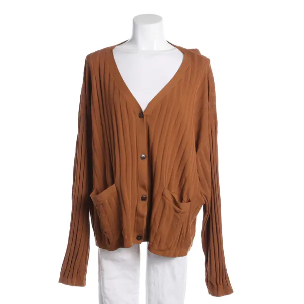 Cardigan, in Brown, Rayon, Totême
