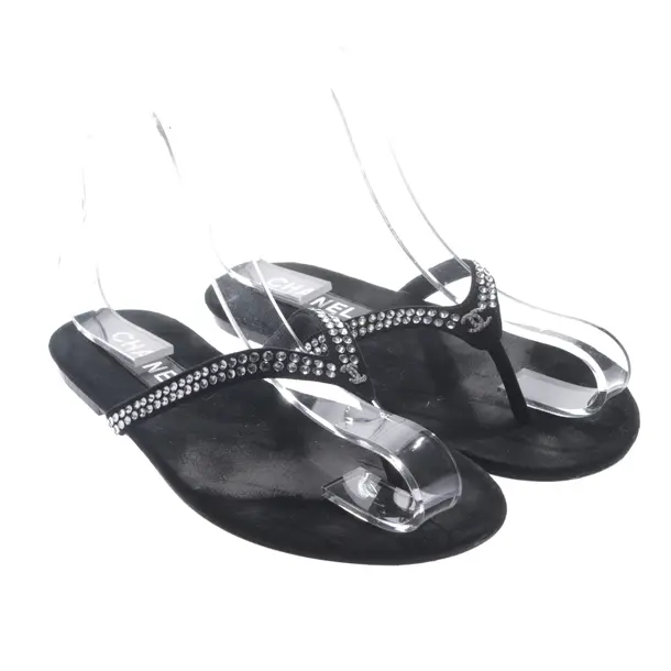 Sandals, in Black, Chanel