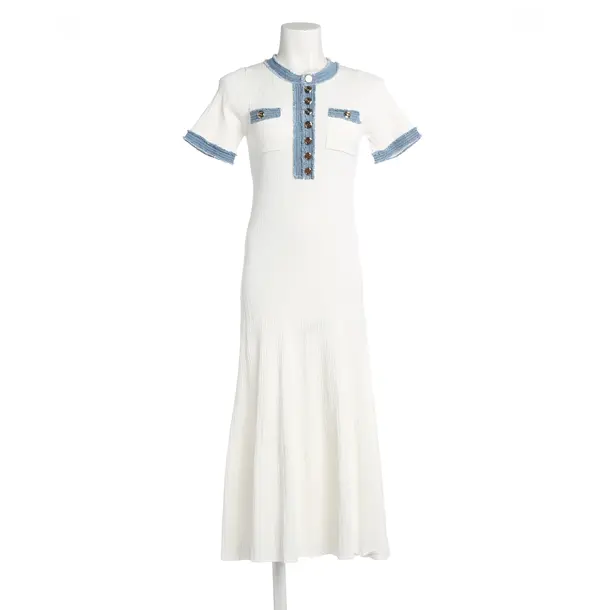 Dress, in White, Cotton, Sandro