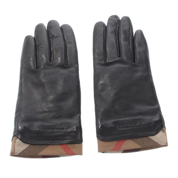 Lederhandschuhe, in Schwarz, Leder, Burberry