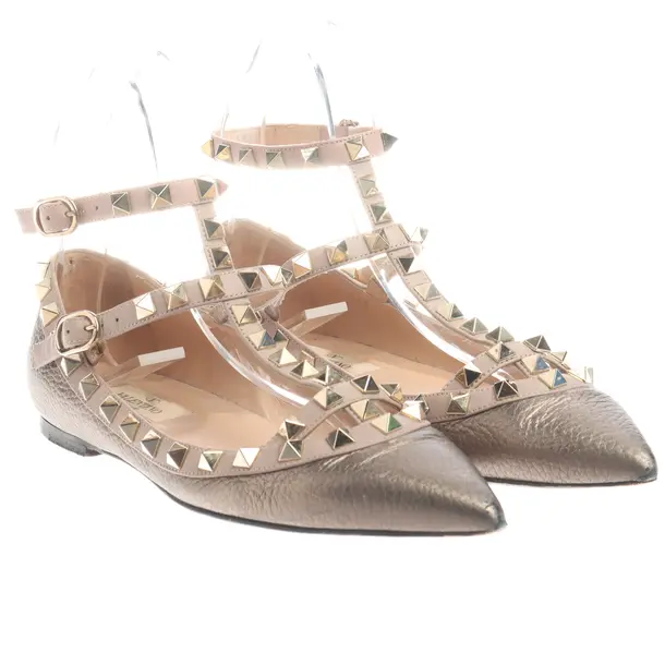 Ballerinas, in Gold, Valentino