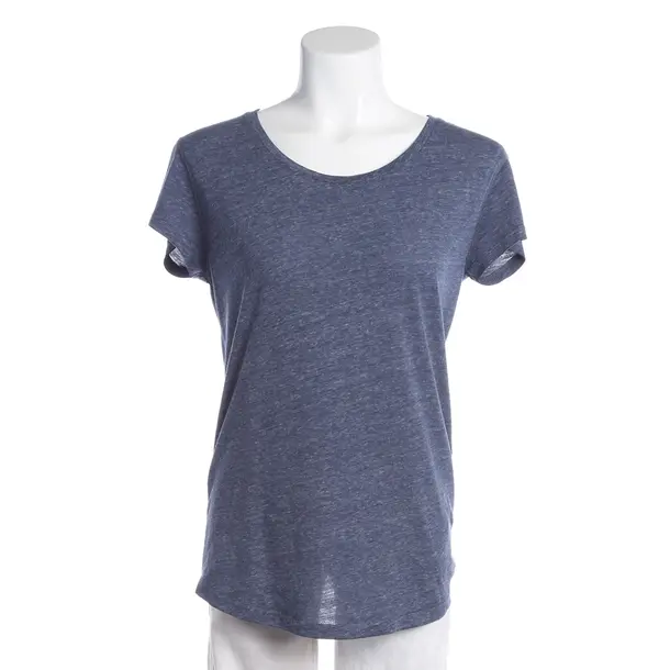 Shirt, in Blue, Cotton, Closed