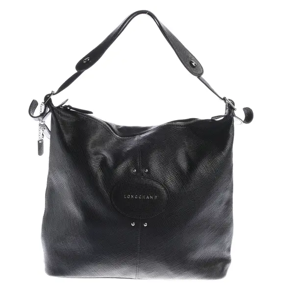 Schultertasche, in Schwarz, Leder, Longchamp
