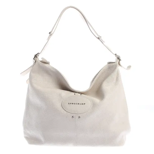 Schultertasche, in Beige, Leder, Longchamp