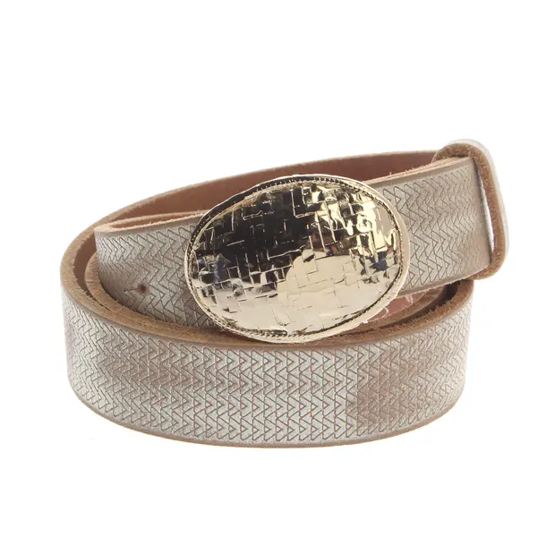 Belt, in Light Brown, Leather, Marc Cain