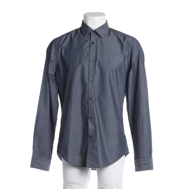Shirt, in Blue, Cotton, Hugo Boss Green