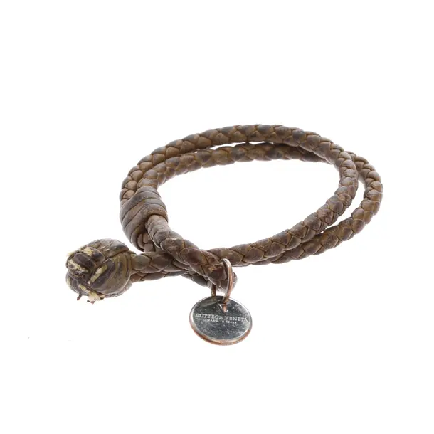 Bracelet, in Brown, Leather, Bottega Veneta