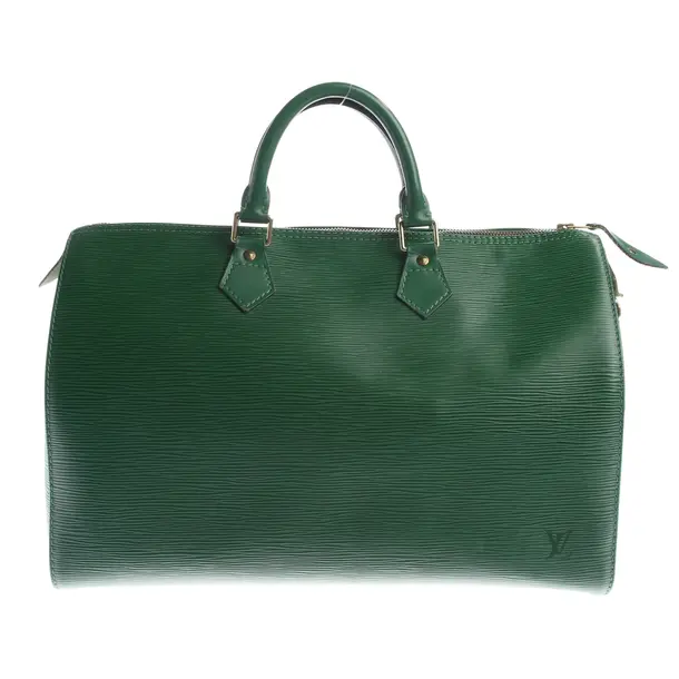 Handbag, in Green, Leather, Louis Vuitton