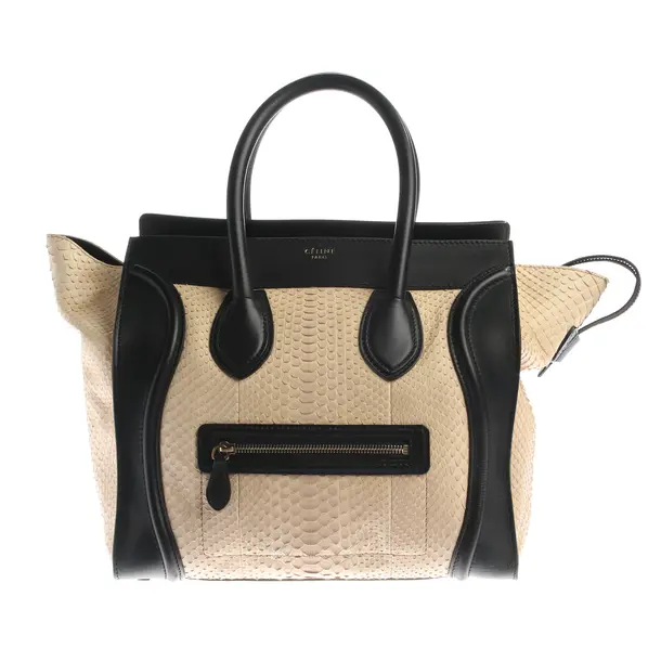 Handtasche, in Beige, Leder, Céline
