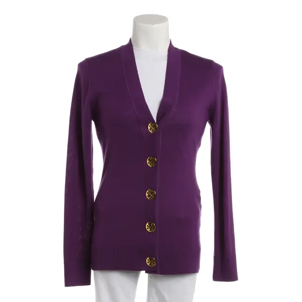 Cardigan, in Purple, Wool, Tory Burch
