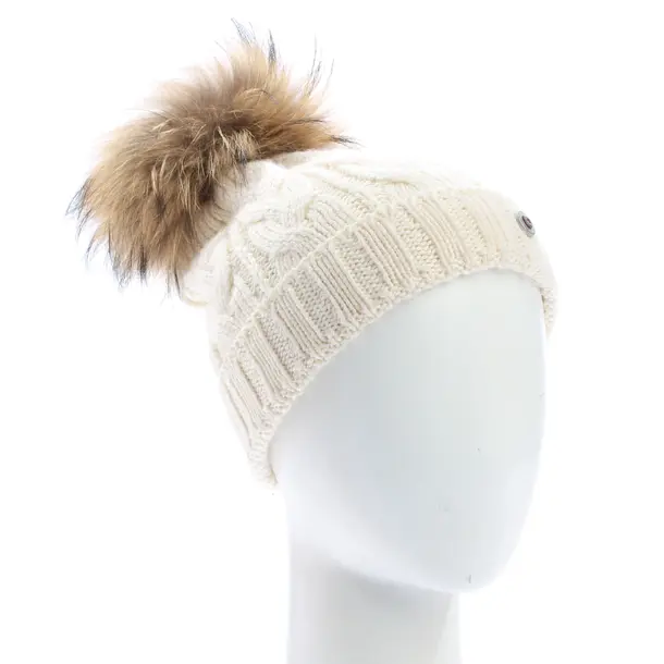 Mütze, in Beige, Wolle, Bogner