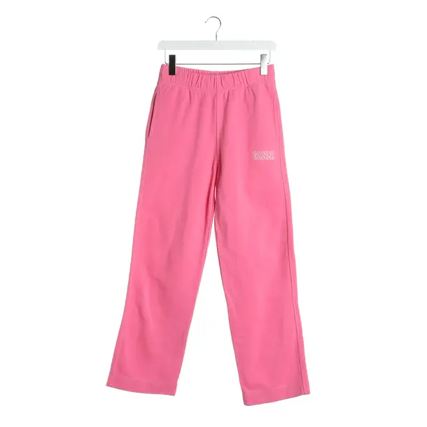 Pants, in Pink, Cotton, Ganni