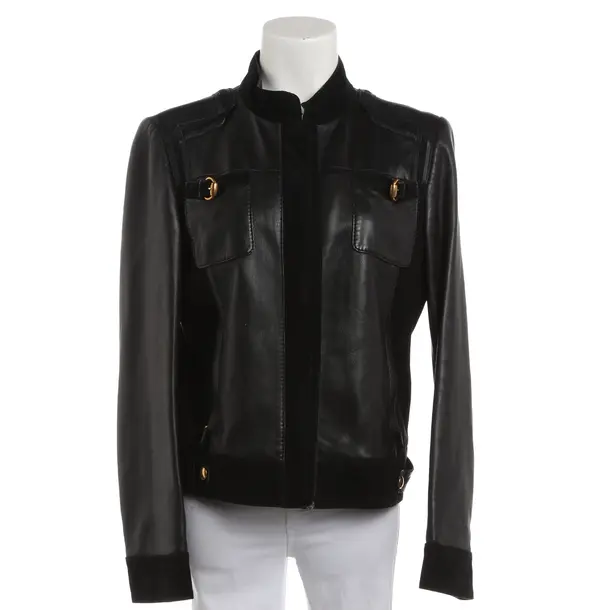 LeatherJacket, in Black, Leather, Gucci