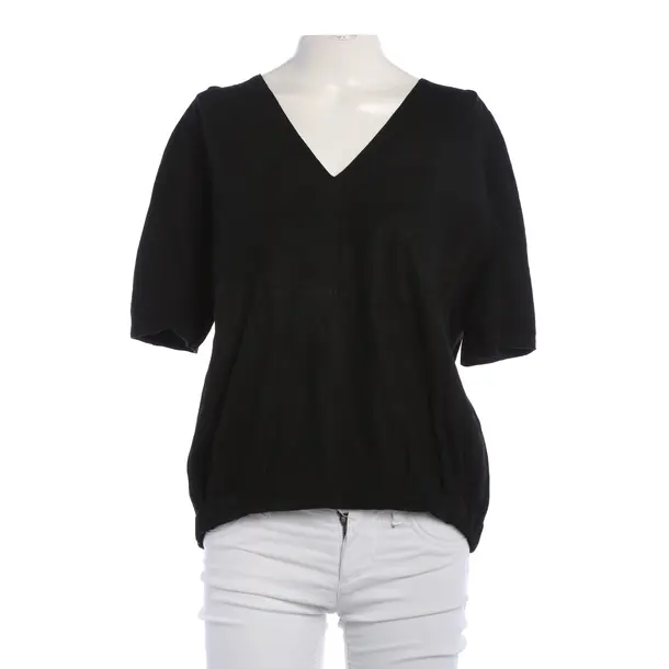 Bluse, in Schwarz, Leder, Maje