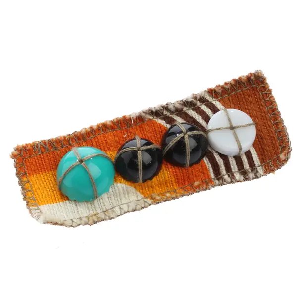 Brooch, in Brown, Cotton, Miu Miu