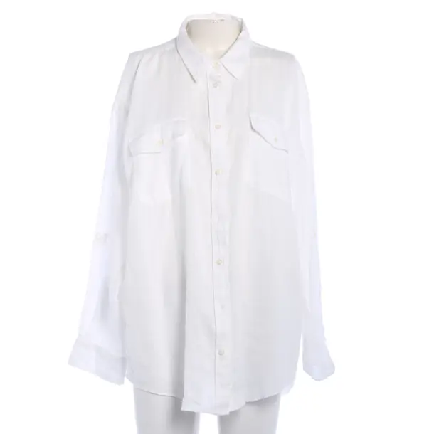 Bluse, in Weiß, Leinen, Ralph Lauren Black Label