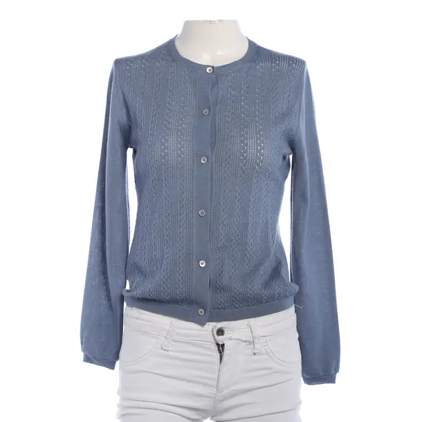 Cardigan, in Blue, Cashmere, Miu Miu