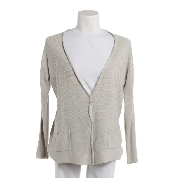 Strickjacke, in Hellgrau, Baumwolle, Fabiana Filippi