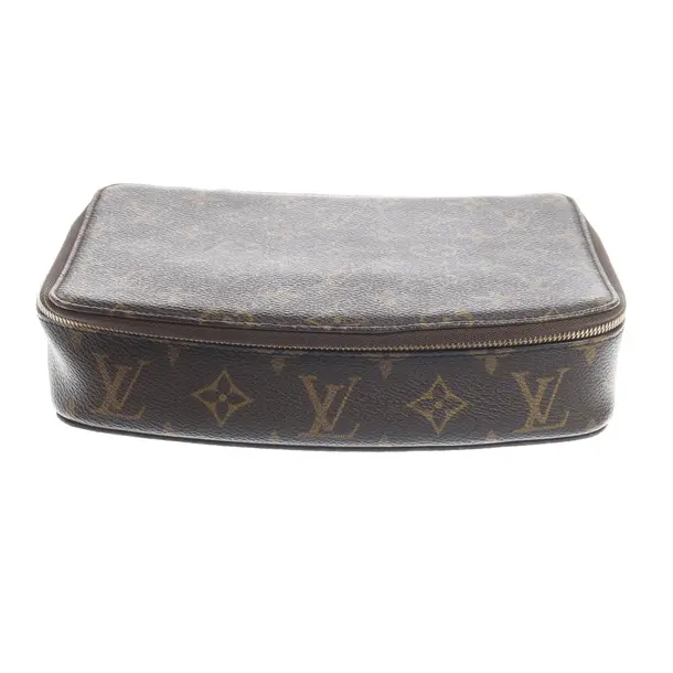 Cosmetic Bag, in Brown, Leather, Louis Vuitton