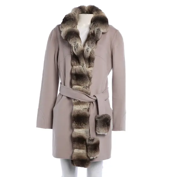 Mid-Season Coat, in Gray, Wool, Fendi