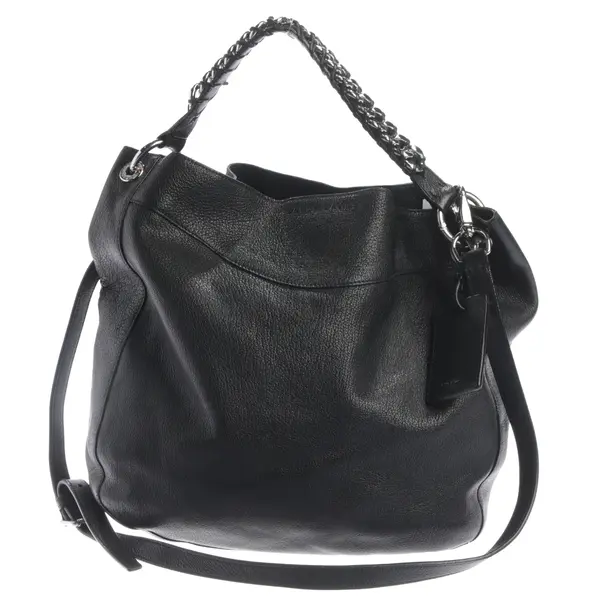 Schultertasche, in Schwarz, Leder, Lauren Ralph Lauren