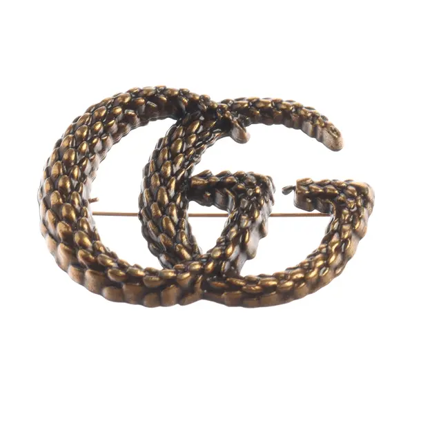 Brooch, in Gold, Metal (metallic, metallized), Gucci