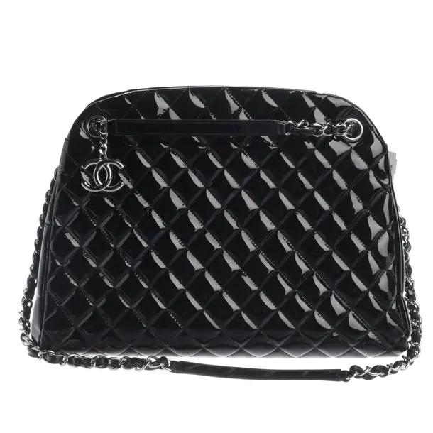 Shoulder Bag, in Black, Leather, Chanel