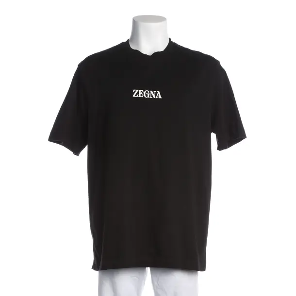 T-Shirt, in Black, Cotton, Zegna