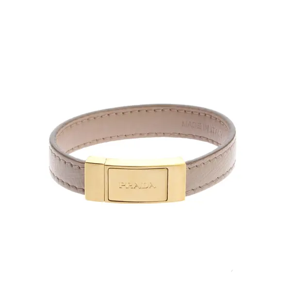 Armband, in Nude, Leder, Prada