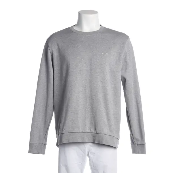 Sweatshirt, in Gray, Cotton, Hugo Boss Green