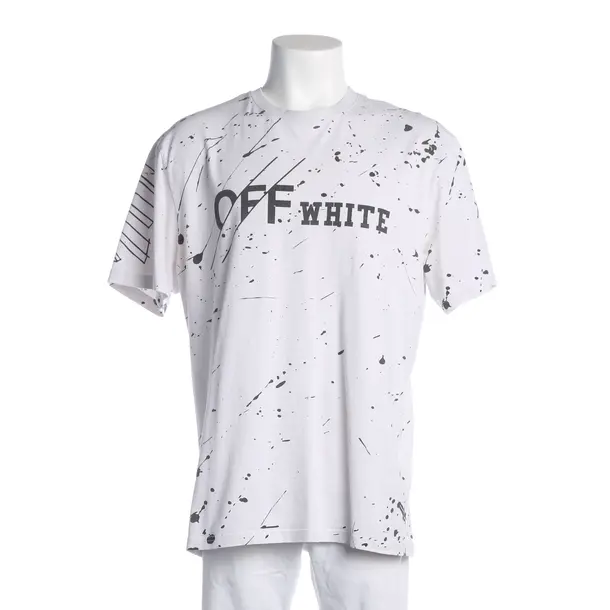 T-Shirt, in Hellgrau, Baumwolle, Off-White