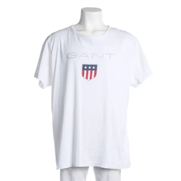 T-Shirt, in Weiß, Baumwolle, Gant