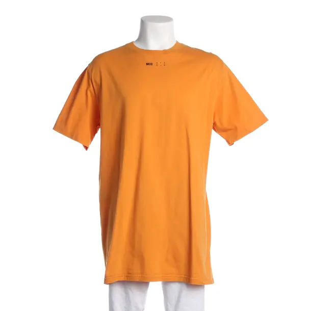 T-Shirt, in Orange, Baumwolle, Alexander McQueen