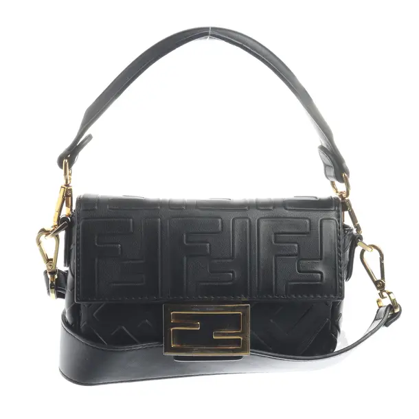 Schultertasche, in Schwarz, Leder, Fendi