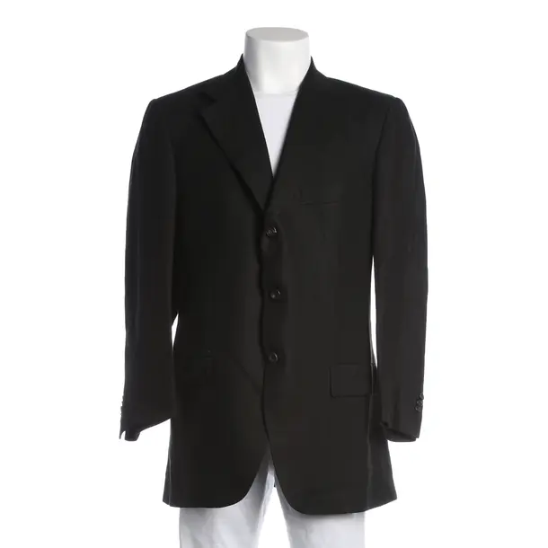 Sakko, in Schwarz, Leinen, Kiton