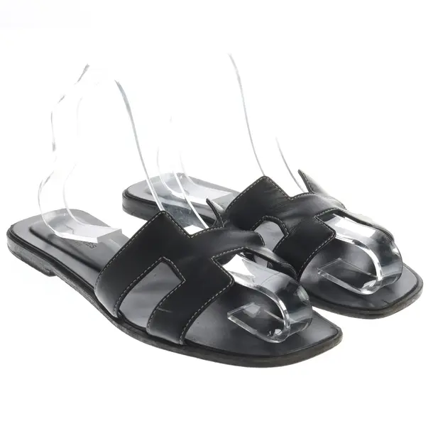 Sandals, in Black, Hermès