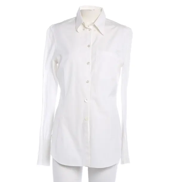 Bluse, in Weiß, Baumwolle, Hermès