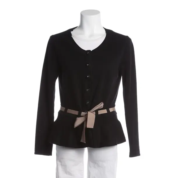 Strickjacke, in Schwarz, Baumwolle, Paule Ka