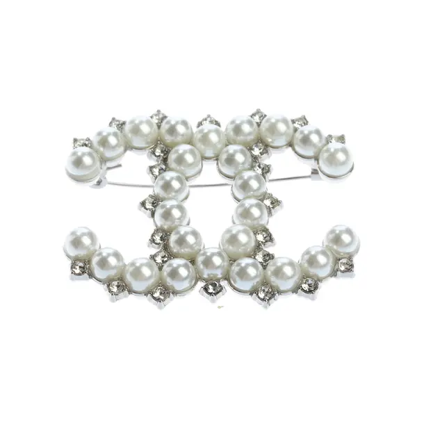 Spilla, in argento, Metallo (metallico, metallizzato), Chanel